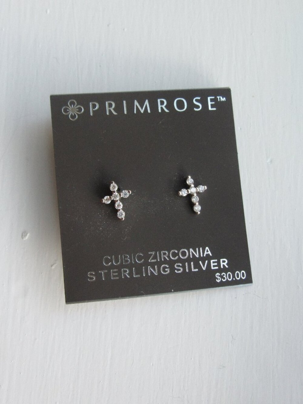 primrose cross earrings